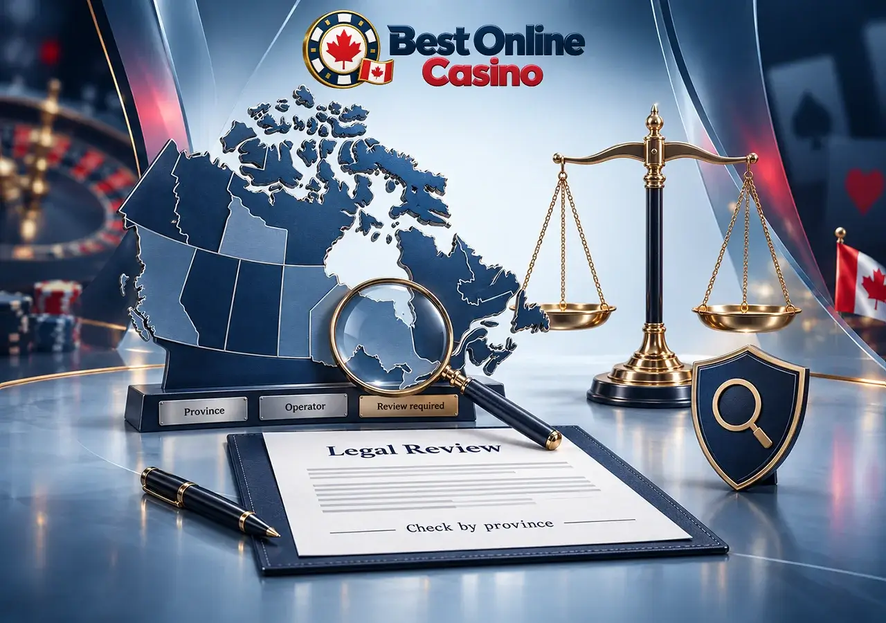 Online gambling in Canada depends on provincial authority and each operator’s verified legal status.